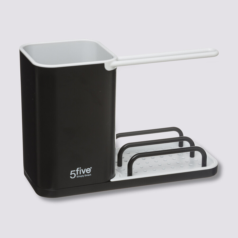 Organiseur d'évier 4en1, noir Néo