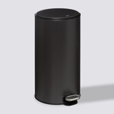 Poubelle ronde en métal 30l, gris charbon Delta