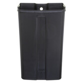 Poubelle rectangulaire à pédale métal 30l, inox Ariane