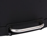 Poubelle rectangulaire à pédale métal 30l, noir Ariane