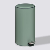 Poubelle ronde en métal 30l, vert Delta