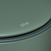 Poubelle ronde en métal 30l, vert Delta