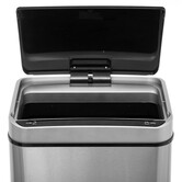 Poubelle rectangulaire automatique 40l, inox Sensor