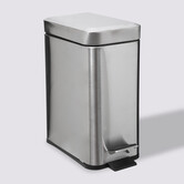 Poubelle rect soft close inox 5l 
