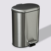 Poubelle soft close métal 6l, inox Siliflex