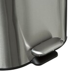 Poubelle soft close métal 6l, inox Siliflex