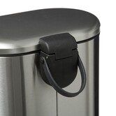 Poubelle soft close métal 6l, inox Siliflex