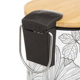 Poubelle soft close 3l, noir et blanc Blackflora