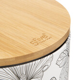 Poubelle soft close 3l, noir et blanc Blackflora