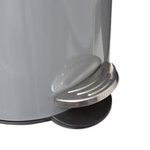 Poubelle métal soft close 3l, gris Colorama