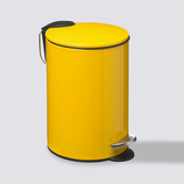 Poubelle métal soft close 3l, jaune Colorama