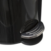 Poubelle métal soft close 3l, noir Colorama