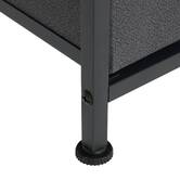 Rangement 4 tiroirs tissu, gris anthracite 