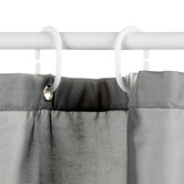 Rideau de douche 180x200cm, gris Colorama