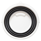 Seau pliable 10l - blanc, gris 
