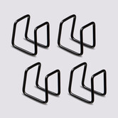 4 clips métals pour étagères Mix'n modul