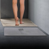 Tapis diatomite 39x60cm, gris