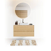 Tapis 50x75 cm, blanc, taupe 