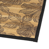Tapis latte bambou 50x80 cm, noir Blackflora