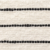 Tapis rayé microfibre 50x120cm - blanc 