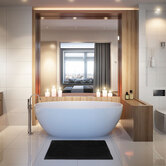 Tapis de bain 50x80 cm, noir Colorama