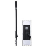 Tête de balai microfibre, gris Click & clean