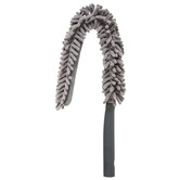 Tête de plumeau double face, gris Click & clean