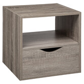 Tiroir et étagère 31cm, effet chêne gris Mix'n modul