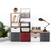 Tiroir et étagère 31cm, effet chêne naturel Mix'n modul