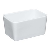Beurrier céramique avec couteau, blanc Seramik