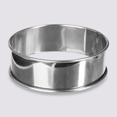 4 cercles à tartelettes inox, 9cm 