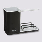 Organiseur d'évier 4en1, noir Néo