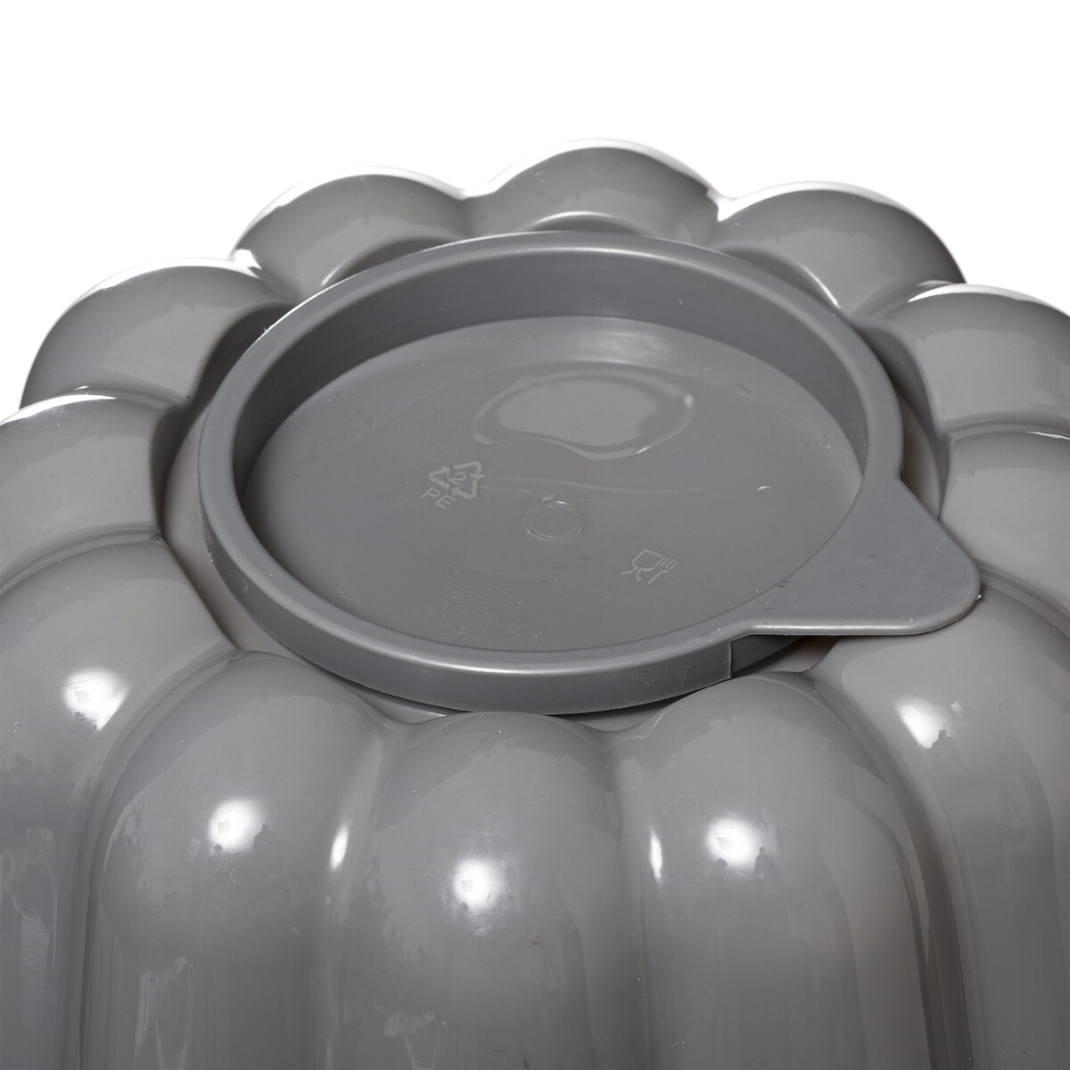 Moule à charlotte 21cm silicone, gris 