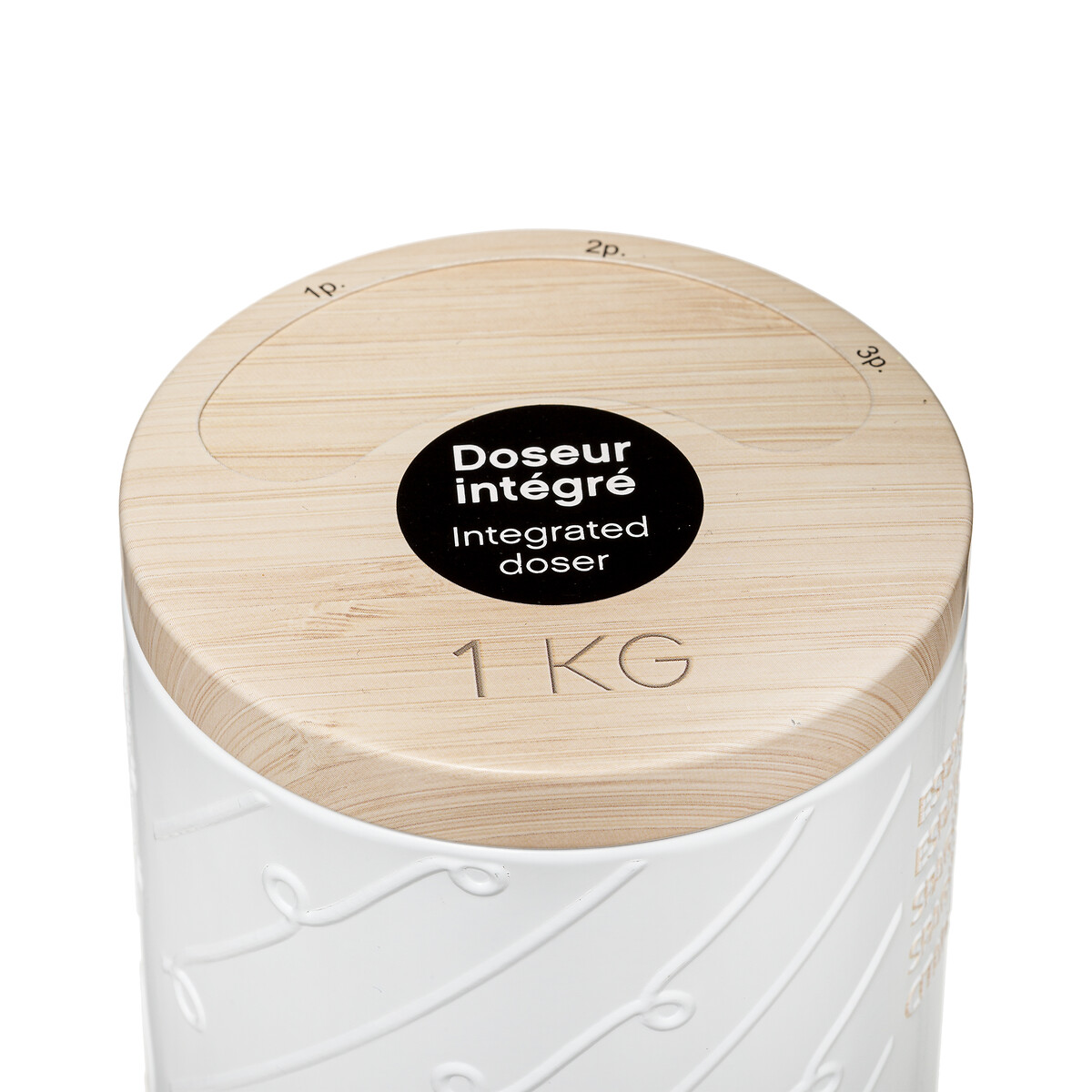 Boîte à spaghettis métal, blanc Scandi nature