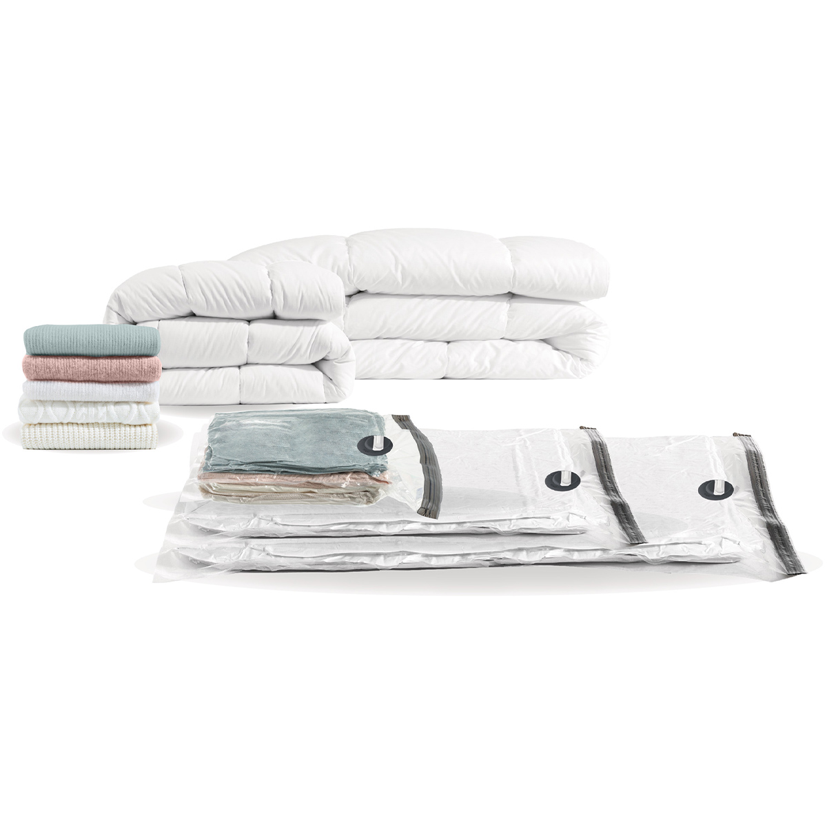 Lot de 10 sacs compresseurs Airless