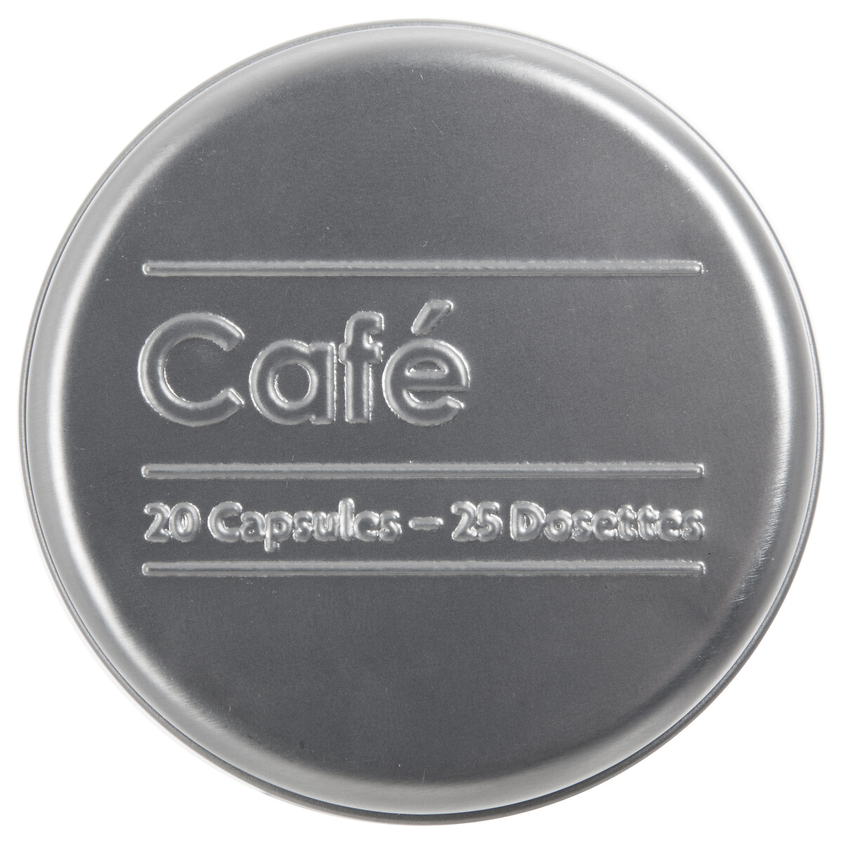 Boîte à café capsules métal, noir Black edition