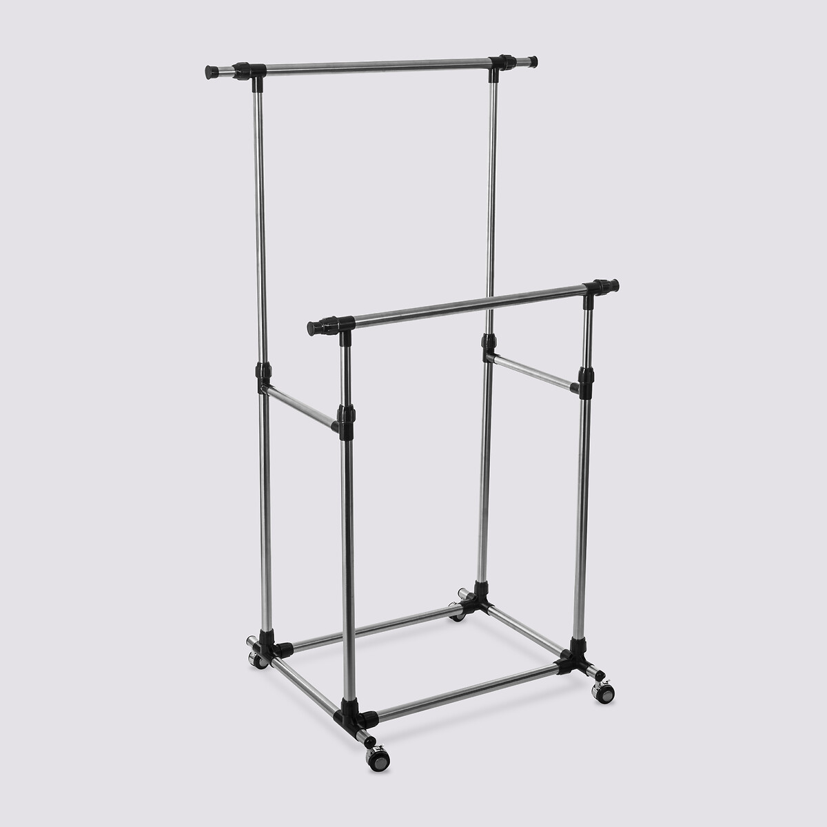 Portant à vêtements double inox Extensio+
