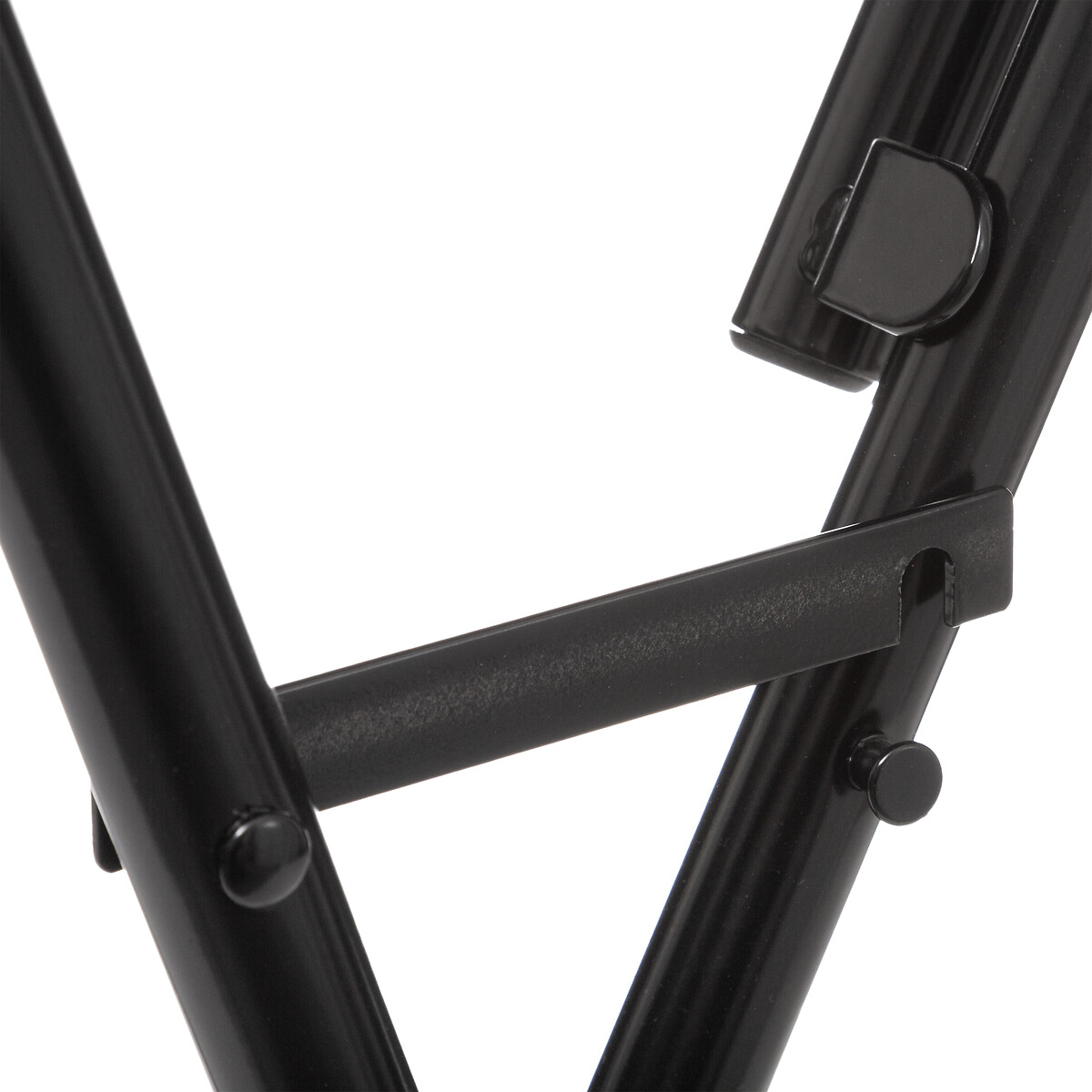 Table de bar pliante 2 places, noir 