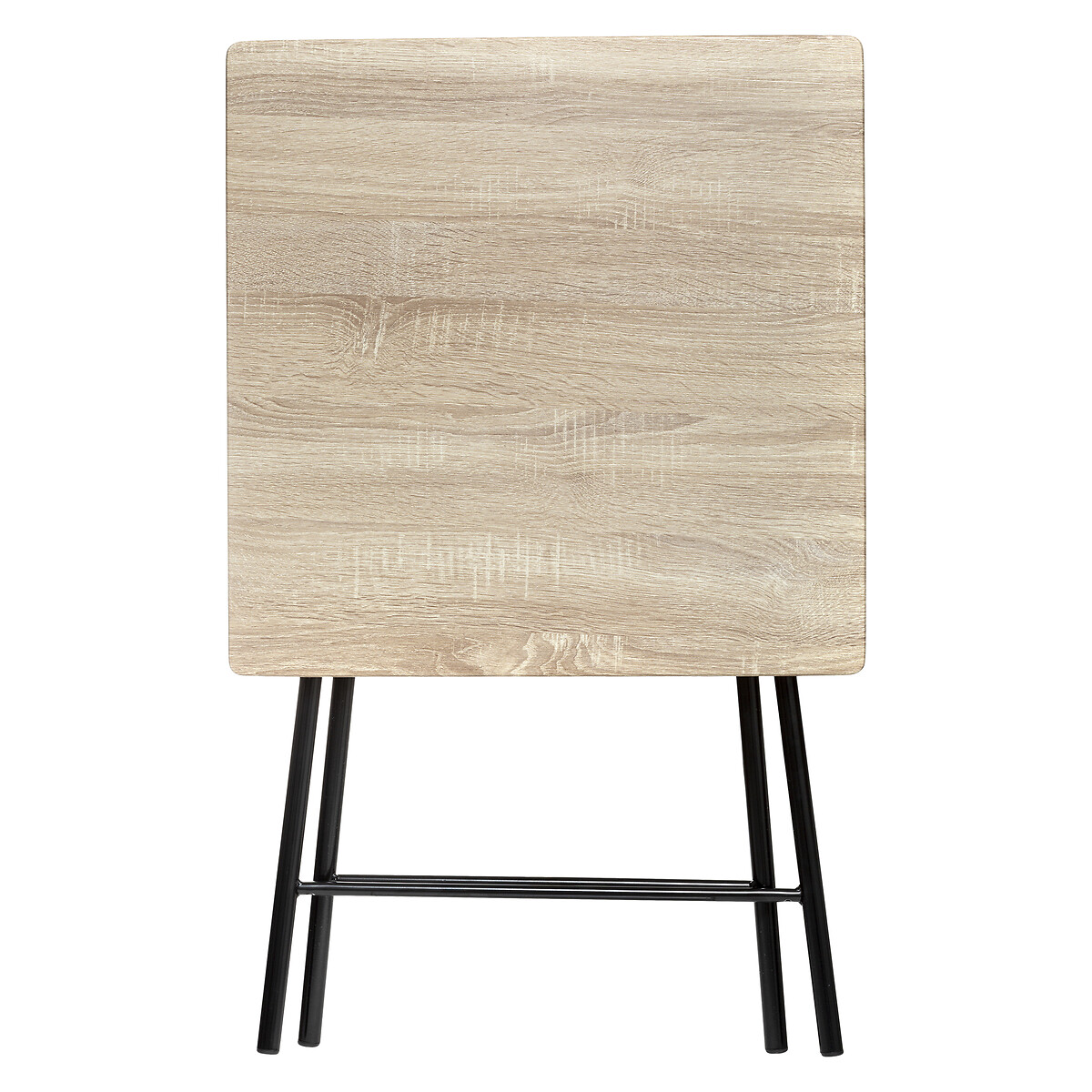 Table pliante 2 places, effet bois 