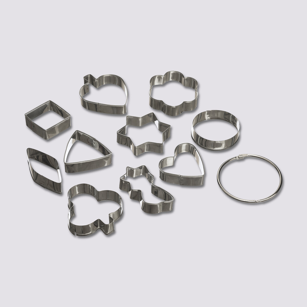 Lot de 10 emporte-pièces en acier