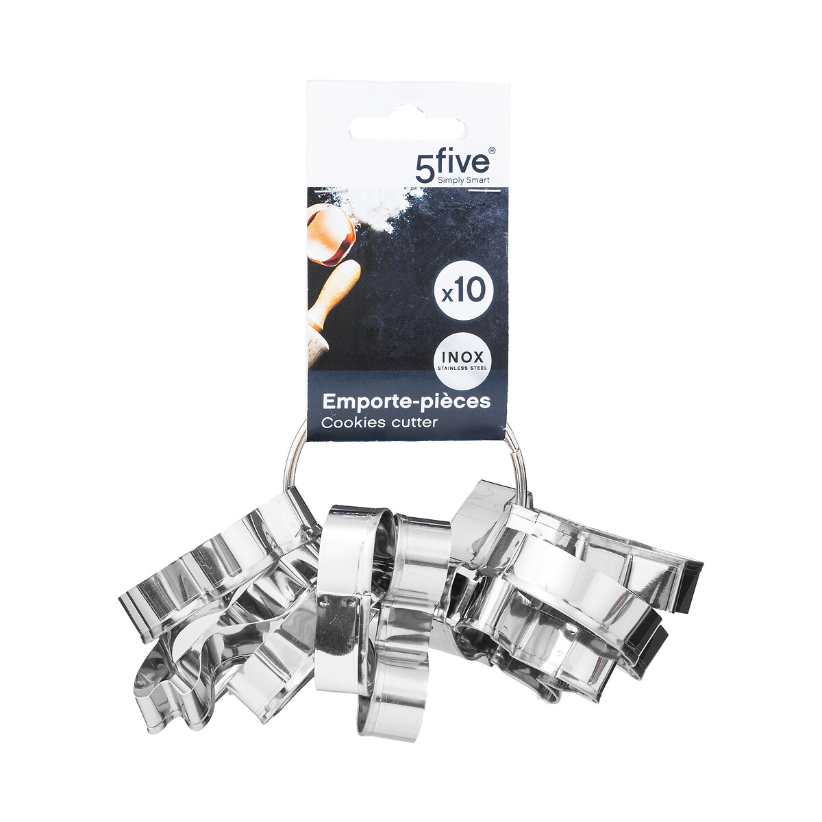 Lot de 10 emporte-pièces en acier