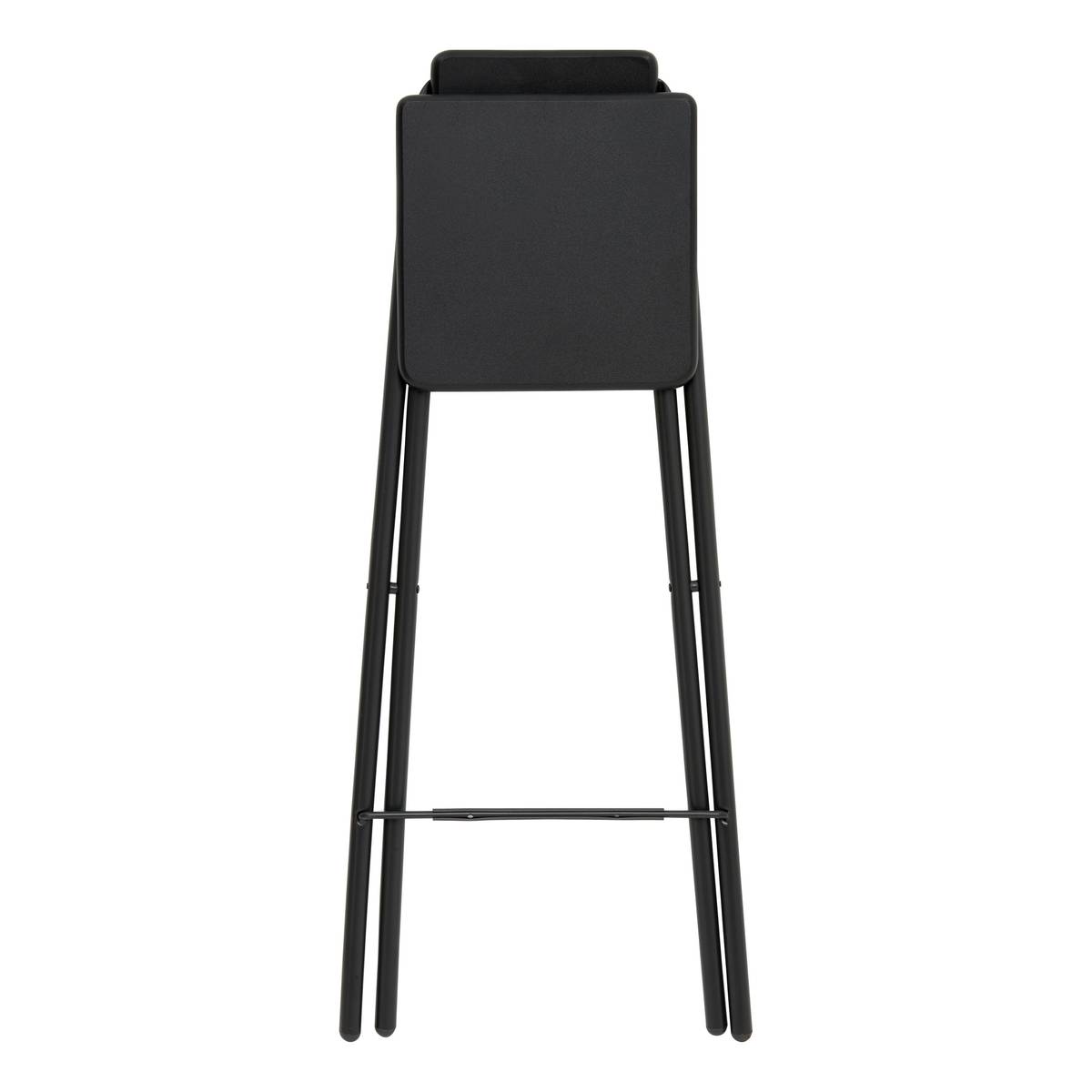 Chaise de bar pliante, noir Louna