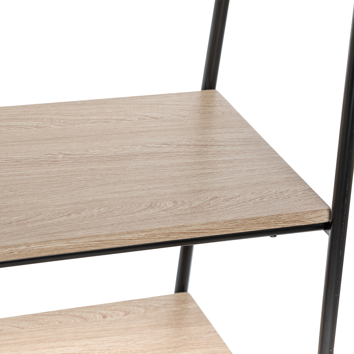 Portant à vêtements avec étagères, noir Jano