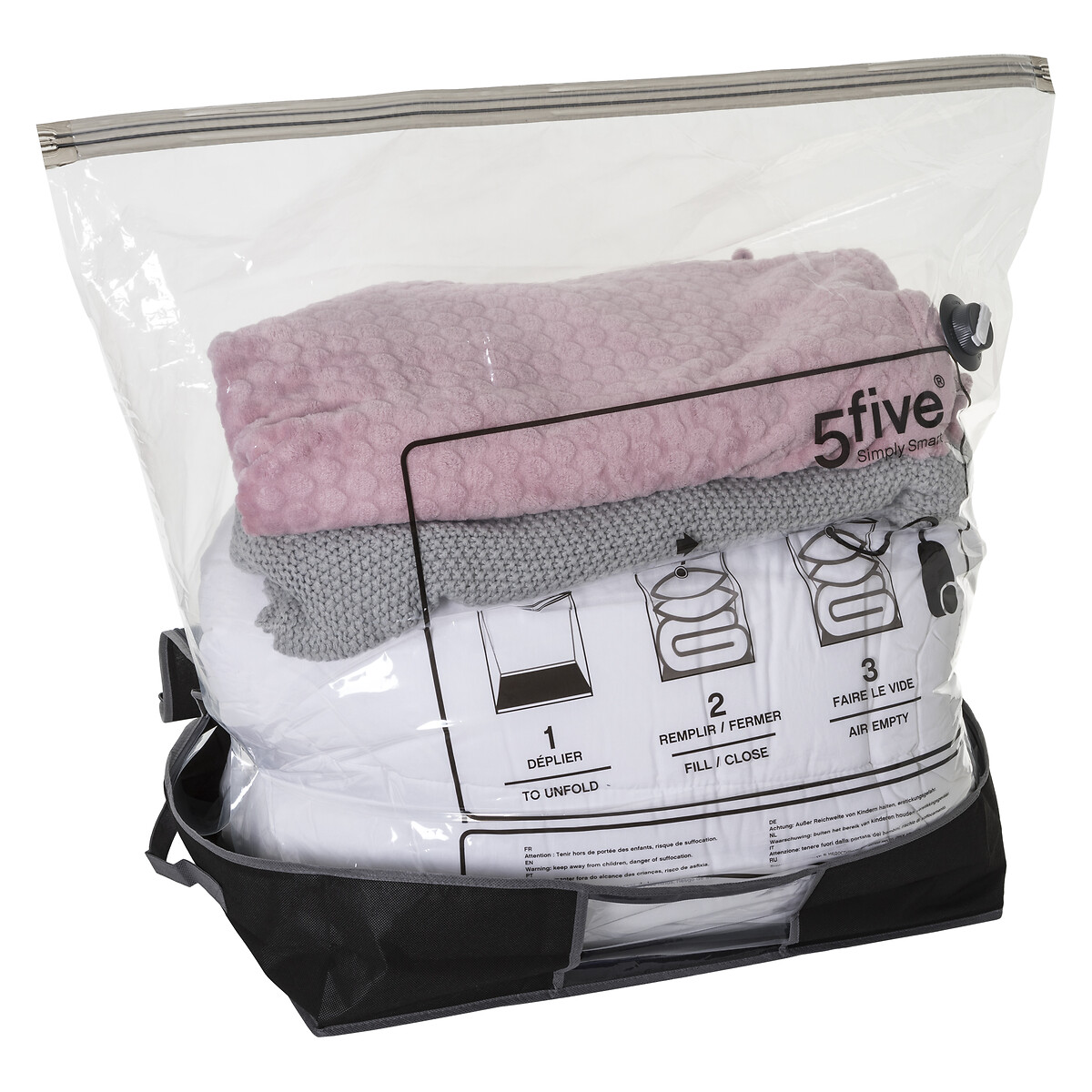 Housse rangement sous vide 60x45x15cm Air store