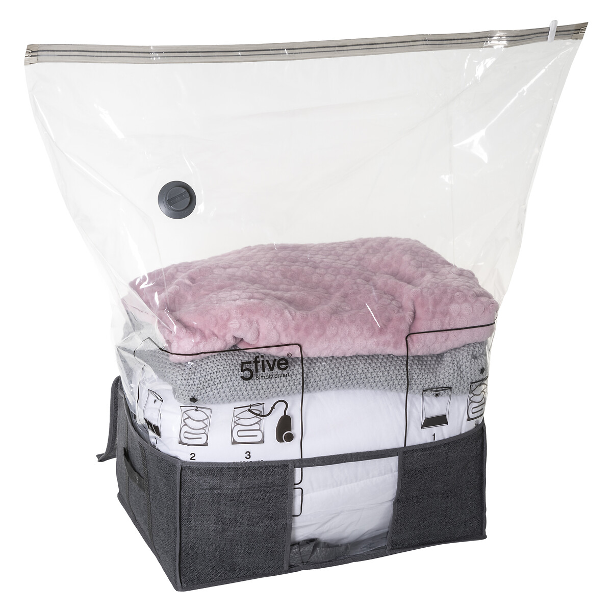 Housse rangement sous vide 60x45x25cm Air store+
