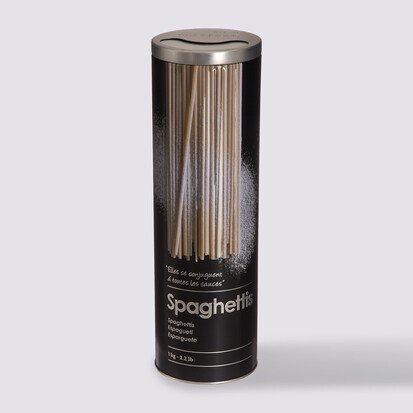 Boîte à spaghettis métal, noir Black edition
