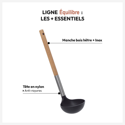 Louche en nylon et bois Equilibre