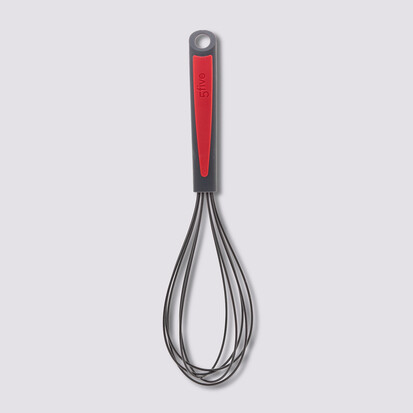 Fouet silicone- noir,rouge Silitop