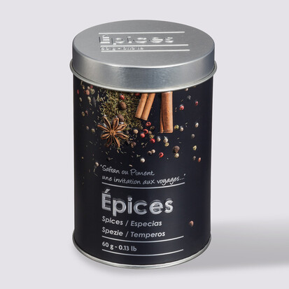 Boîte à épices 60g métal, noir Black edition