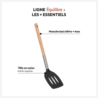 Spatule en nylon - bois, noir Equilibre
